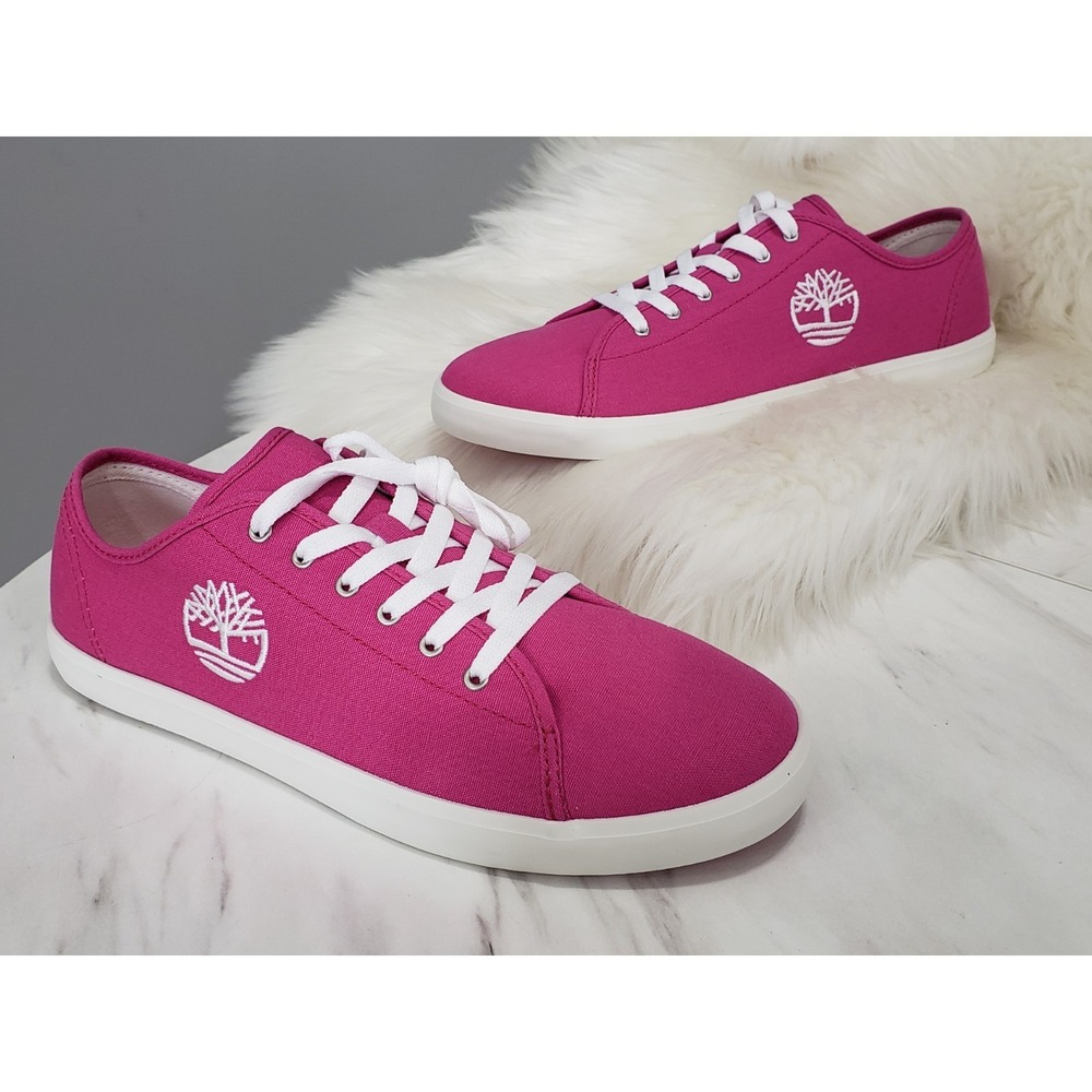 NO BOX SIZE 7 TIMBERLAND NEWPORT BAY OXFORD SNEAKERS shoes hot bright pink